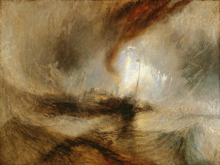 J.M.W. Turner Snow Storm-Steam Boat off a Harbour's Mouth making signals in shallow Water,and going by the Lead. (mk09 Sweden oil painting art